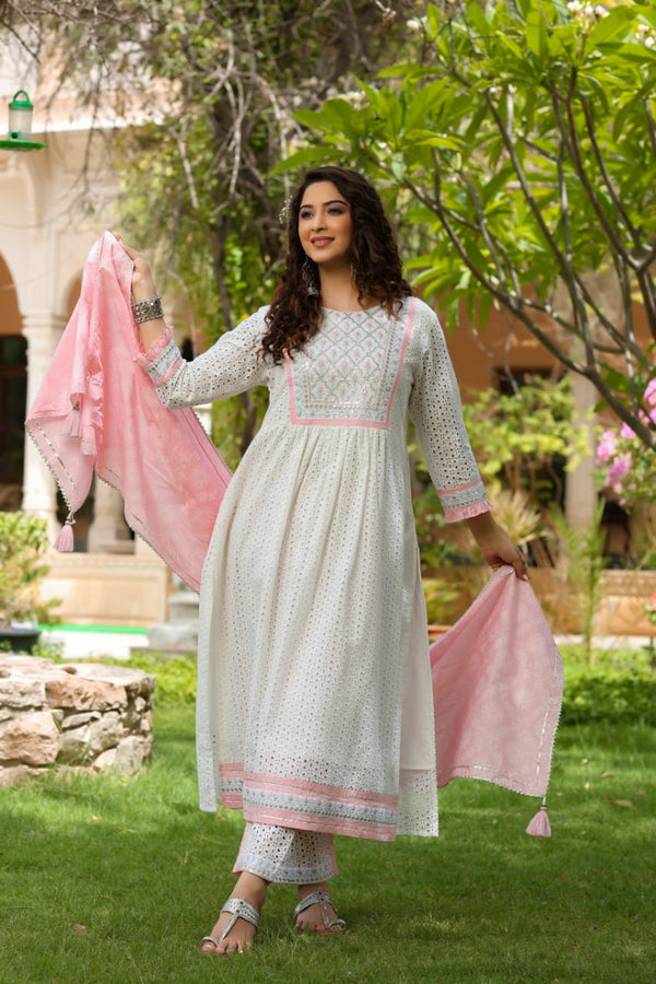 Cotton Sifly & Cotton Lurex Nyra Cut Kurti