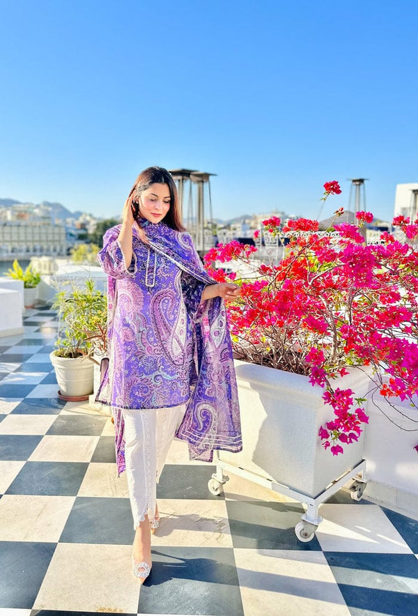 Paisley Print Cotton Suit Set for Women | Nayu Fashion